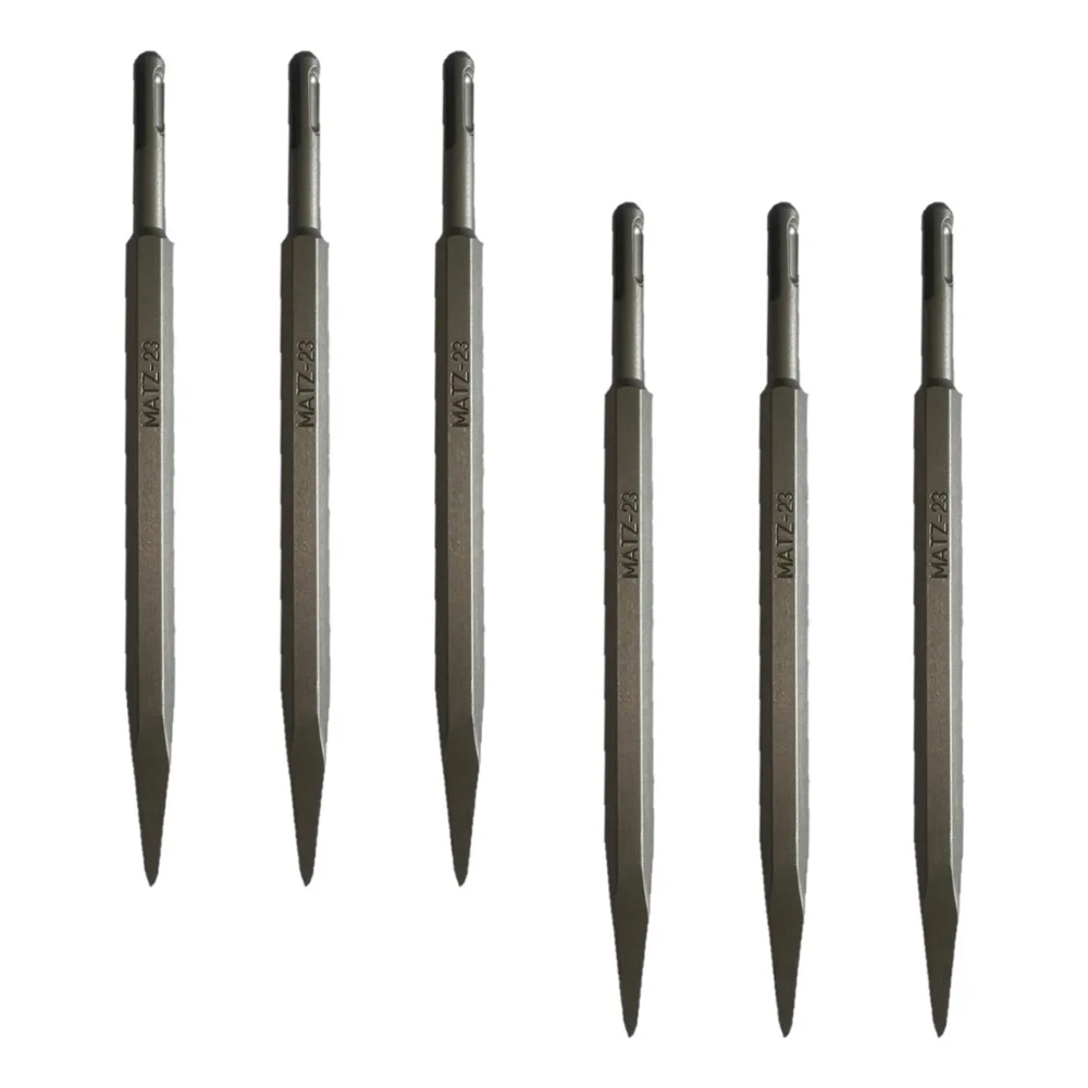 Kit 6 Ponteiro Martelete Perfurador Sds Plus 14x250mm Matz