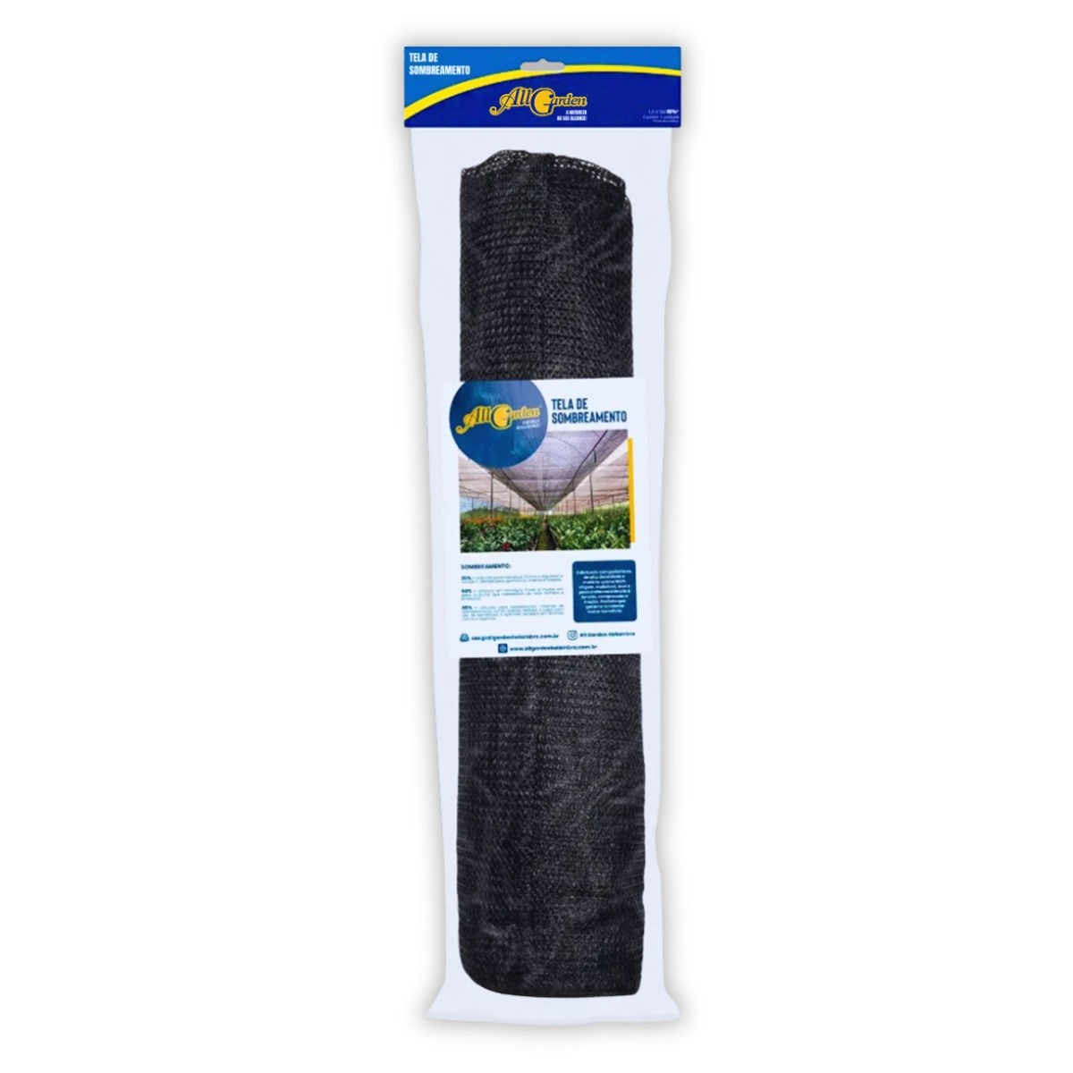 Tela De Sombreamento Especial 80% (1,5x5m) Preta All Garden