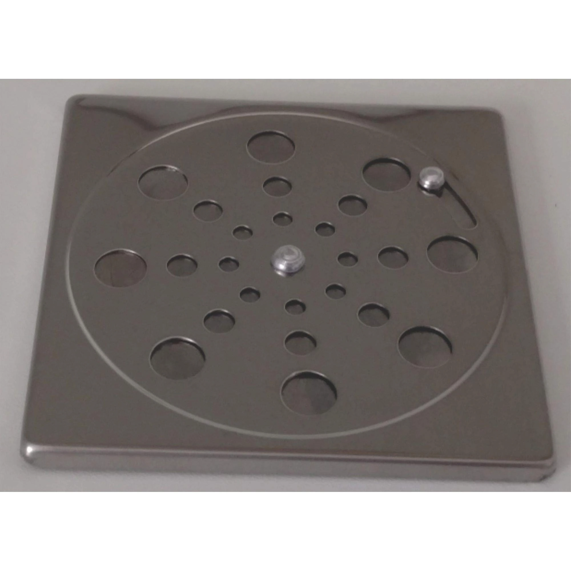 Ralo Grelha Tampa em Aço Inox Redonda 15 x 15 Para Box de Banheiros S/ Caixilho