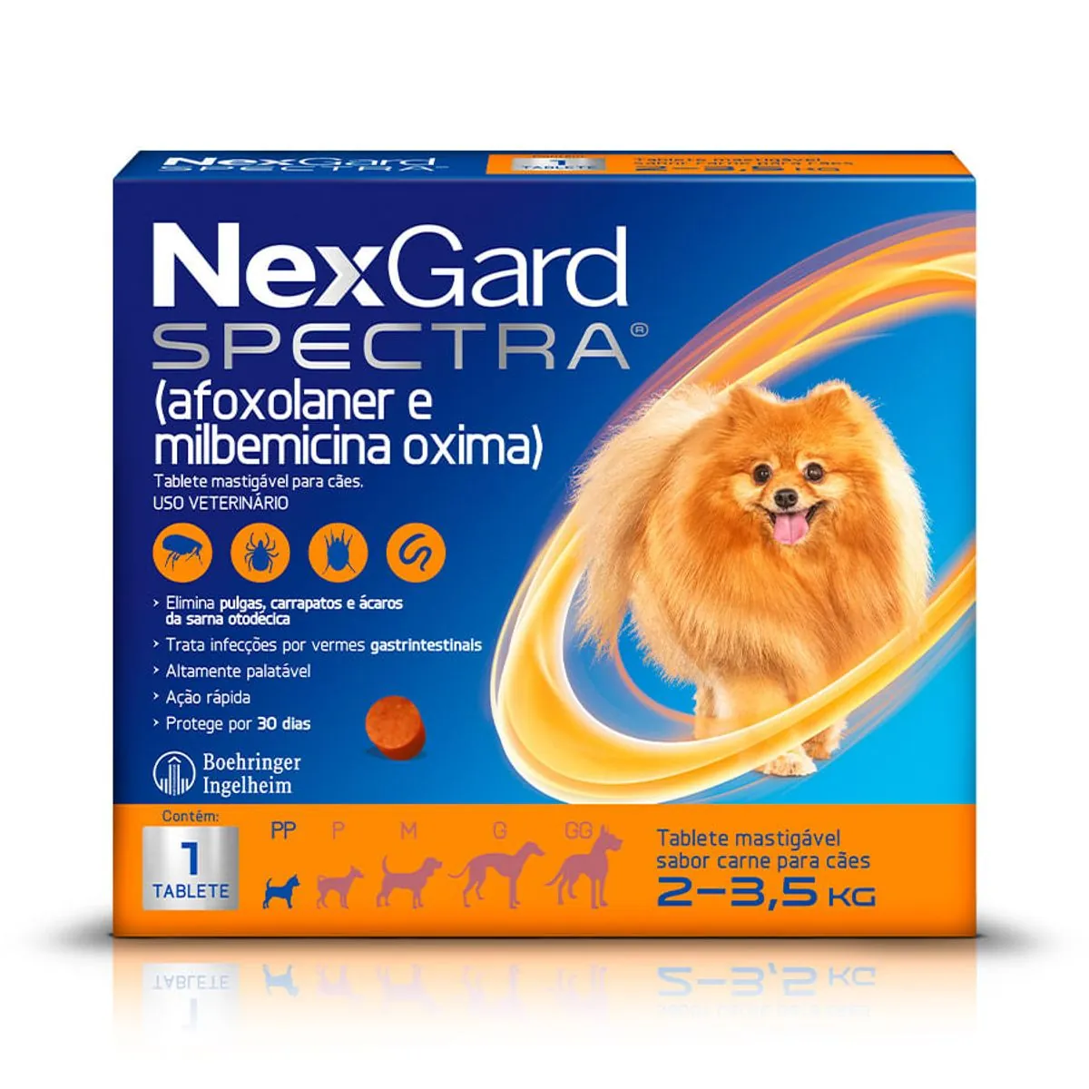 Antipulgas, Carrapatos E Vermífugo Para Cães De Pequeno Porte Spectra
