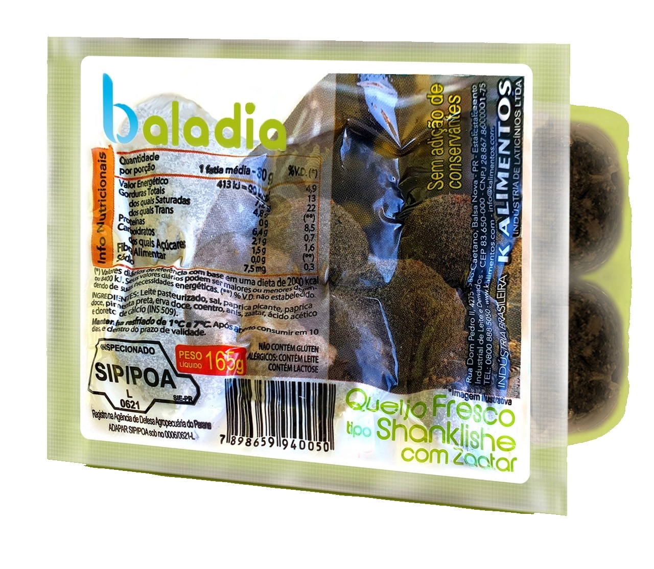 Queijo Shanklishe c/ Zaatar BALADIA 165G
