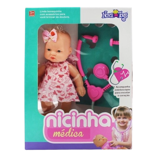 Brinquedo Boneca Nicinha Medica Nova Toys