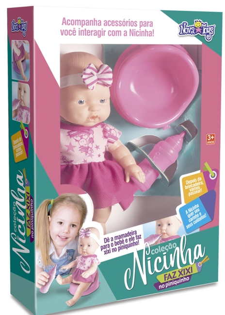 Boneca Nicinha Faz Xixi 1117 N Toys
