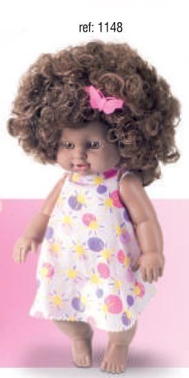 Boneca Yukinha Hair Negra Ref.1148 Nova Toys