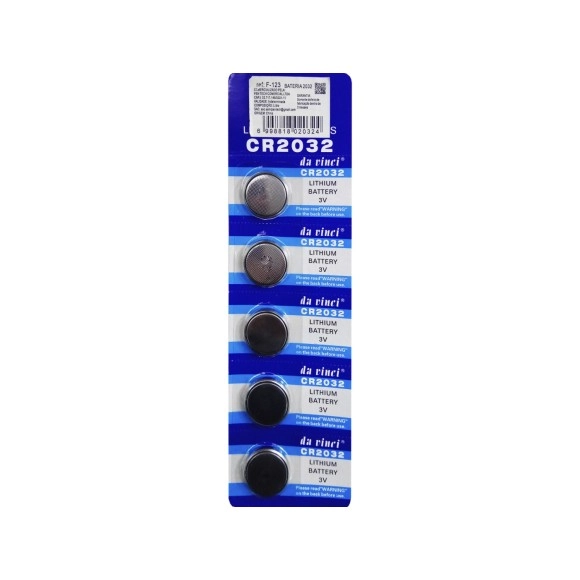 Bateria 2032 Com 5 Unid Saint
