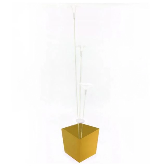 Mini Cachepo C/pega Balao Dourado 7x7xm