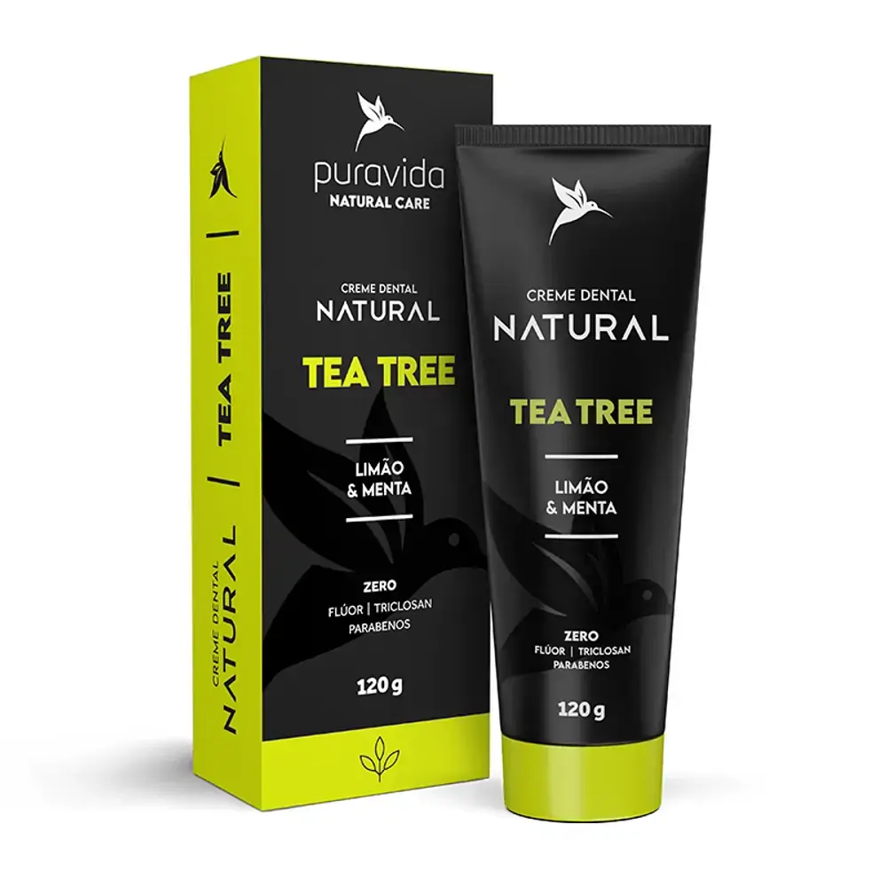 Creme Dental Pura Vida Natural Tea Tree 120g