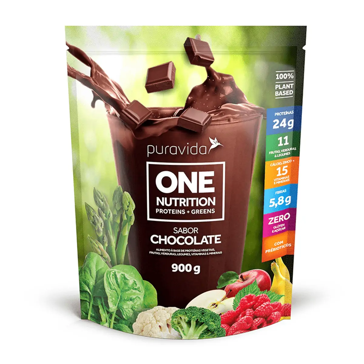 One Nutrition Vegan Protein Chocolate Puravida 900g