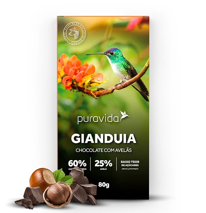 Choc Gianduia Pura Vida 80g