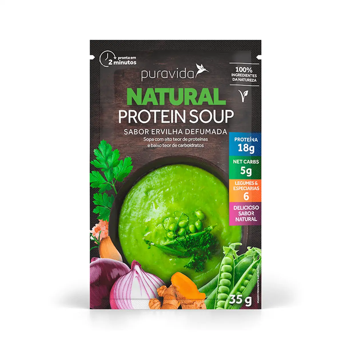 Sopa Sabor Ervilha Defumada - Puravida 35g