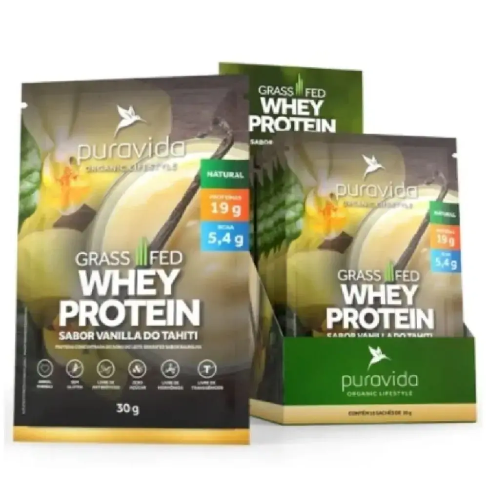 Grassfed Whey Protein Vanilla Tahiti Sch 30g 15