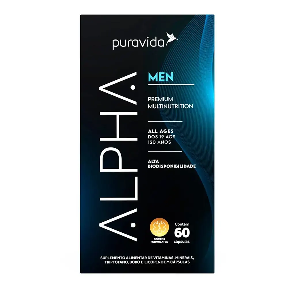 ALPHA MEN POLIVITAMÍNICO PREMIUM, PURAVIDA