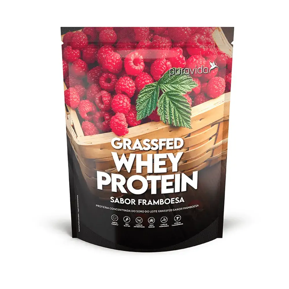 Whey Protein Puravida 450g, Framboesa
