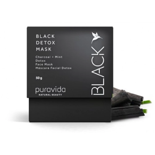 Máscara Facial Detox Black PuraVida 50g