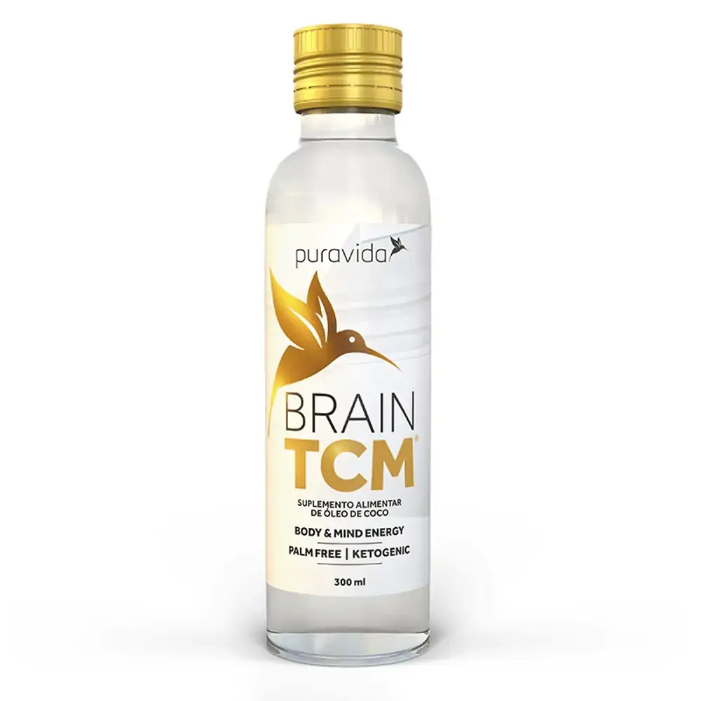 Brain TCM Óleo de coco 300ml, Puravida