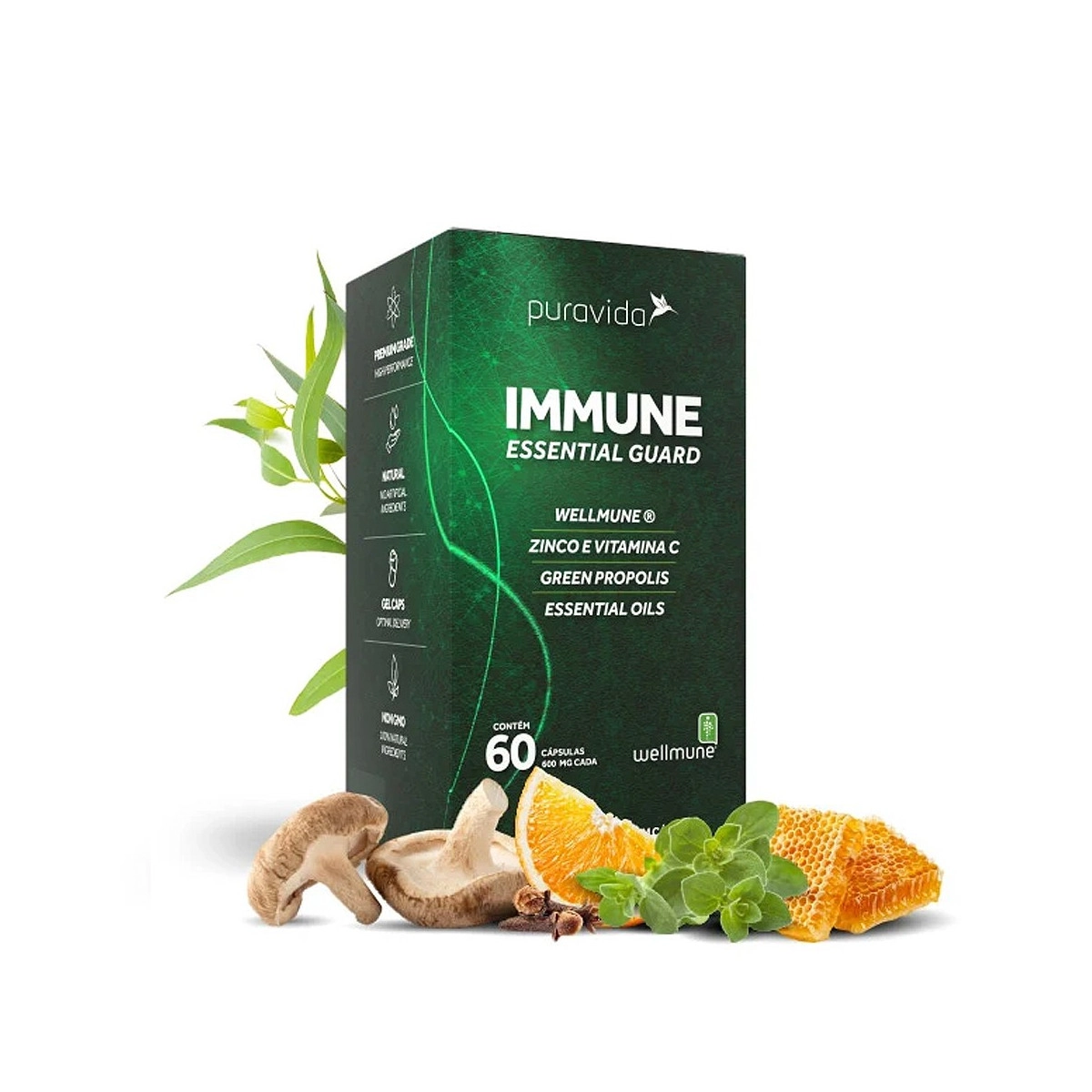 Immune Essential Guard Puravida 60 Cápsulas