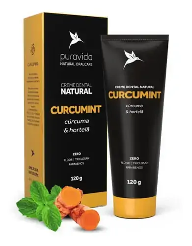 Creme Dental Curcumint 120g Pura Vida