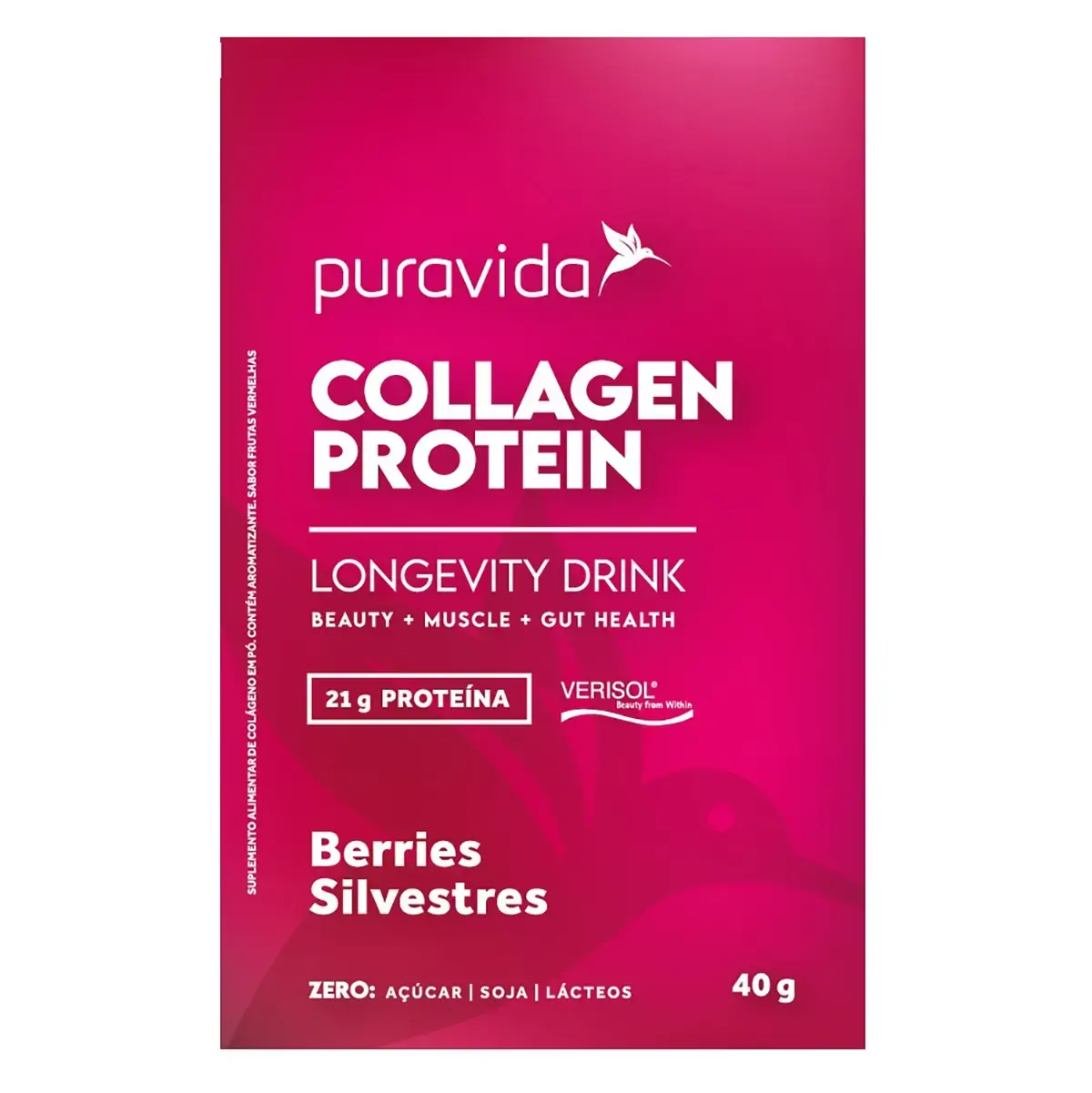 Collagen Protein Puravida Berries E Silvestres 40g