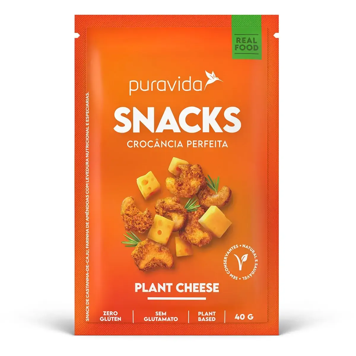 Snack Plant Cheese 40g Pura Vida