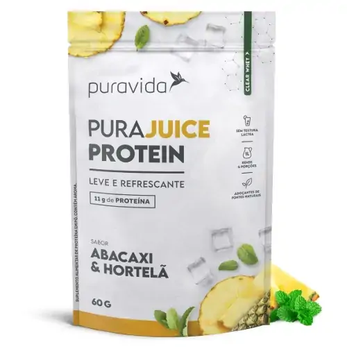 Purajuice Protein Abacaxi E Hortela Puravida 60g