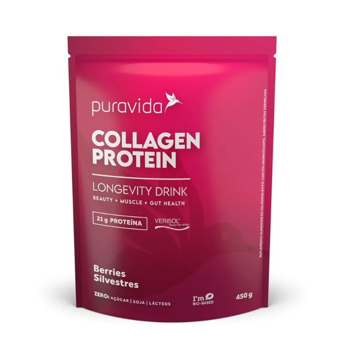 Collagen Protein Berries Silvestres Pura Vida 450g