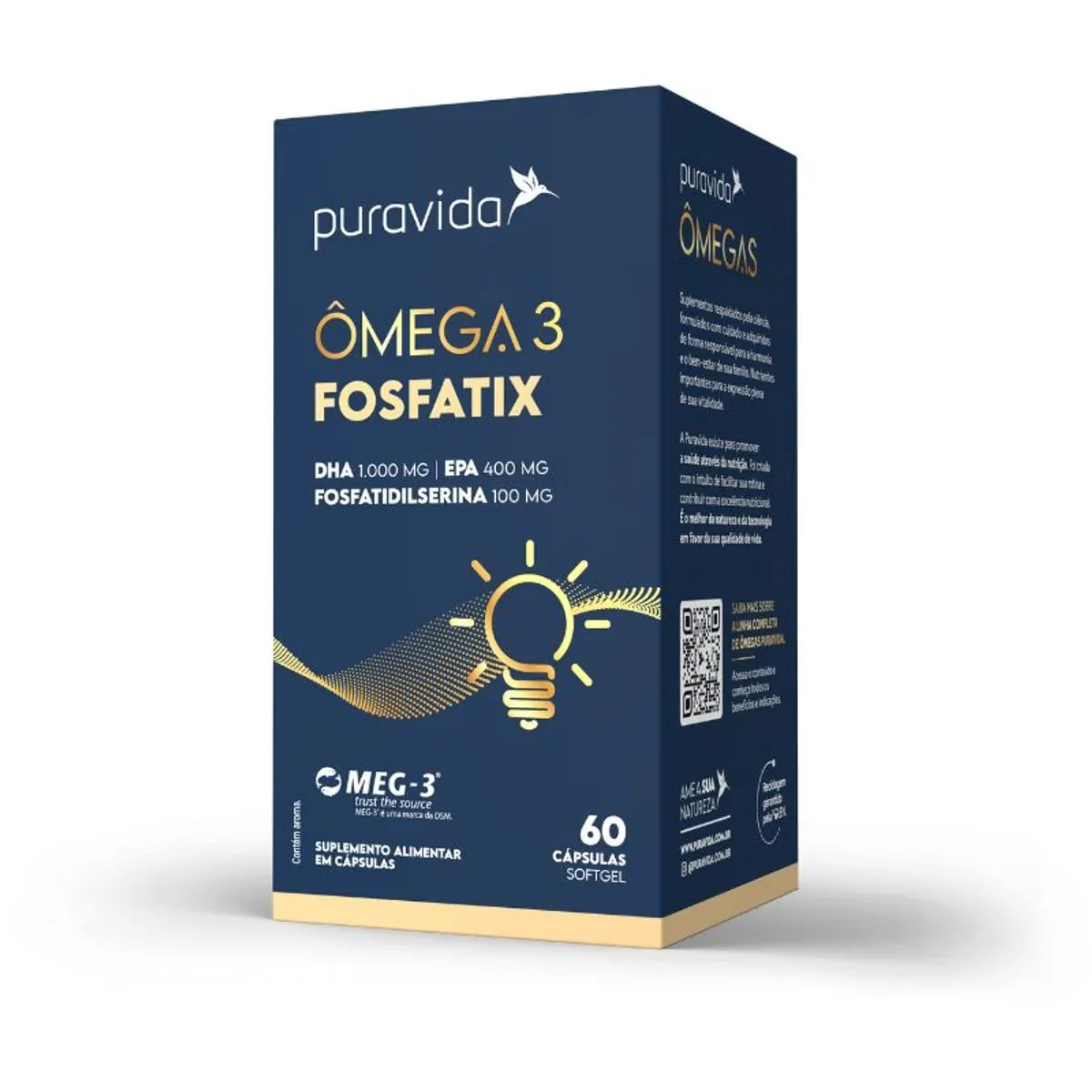 Omega 3 Fosfatix Puravida C/60 Caps