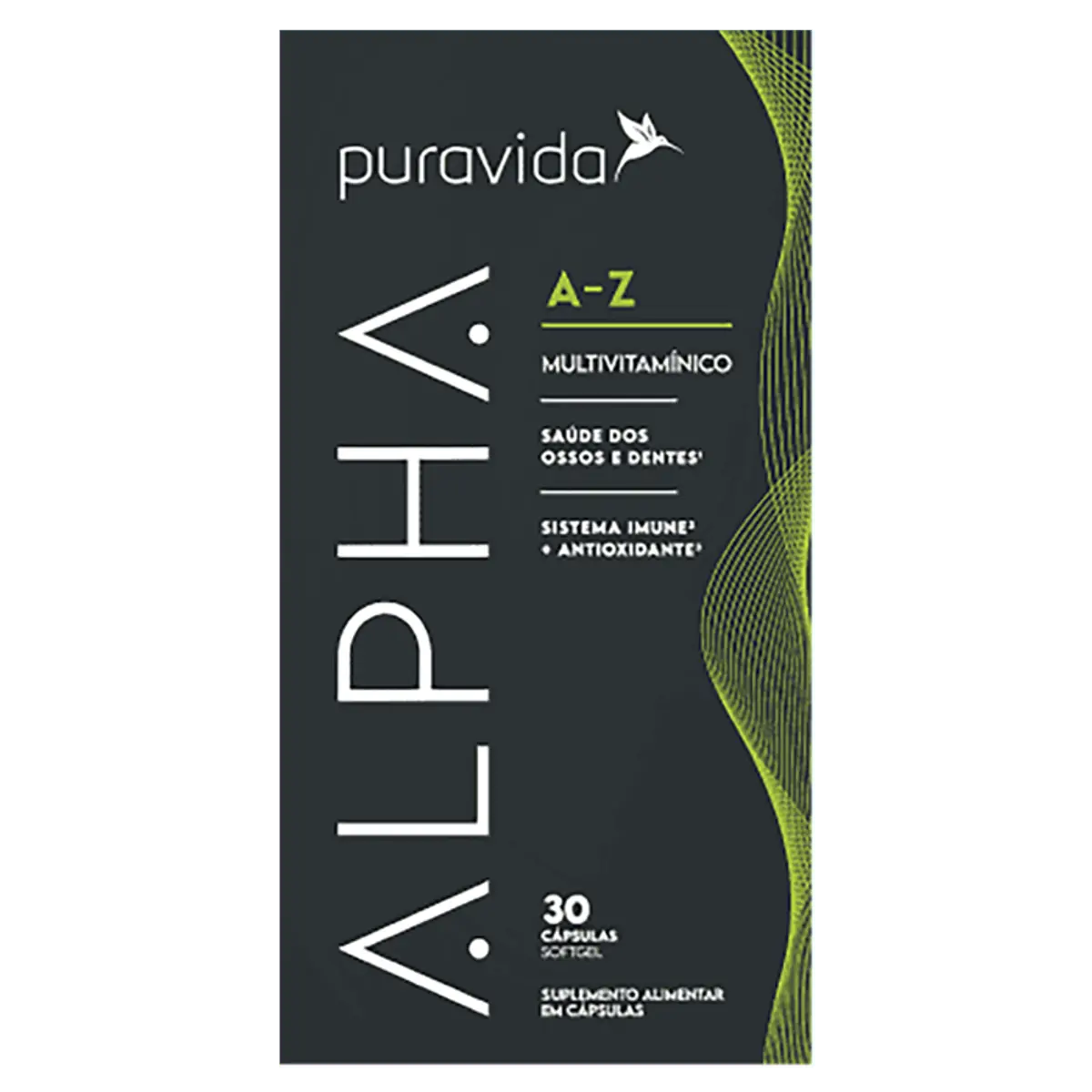 Multivitamínico A Z Puravida Alpha Caixa 30 Cápsulas Softgel