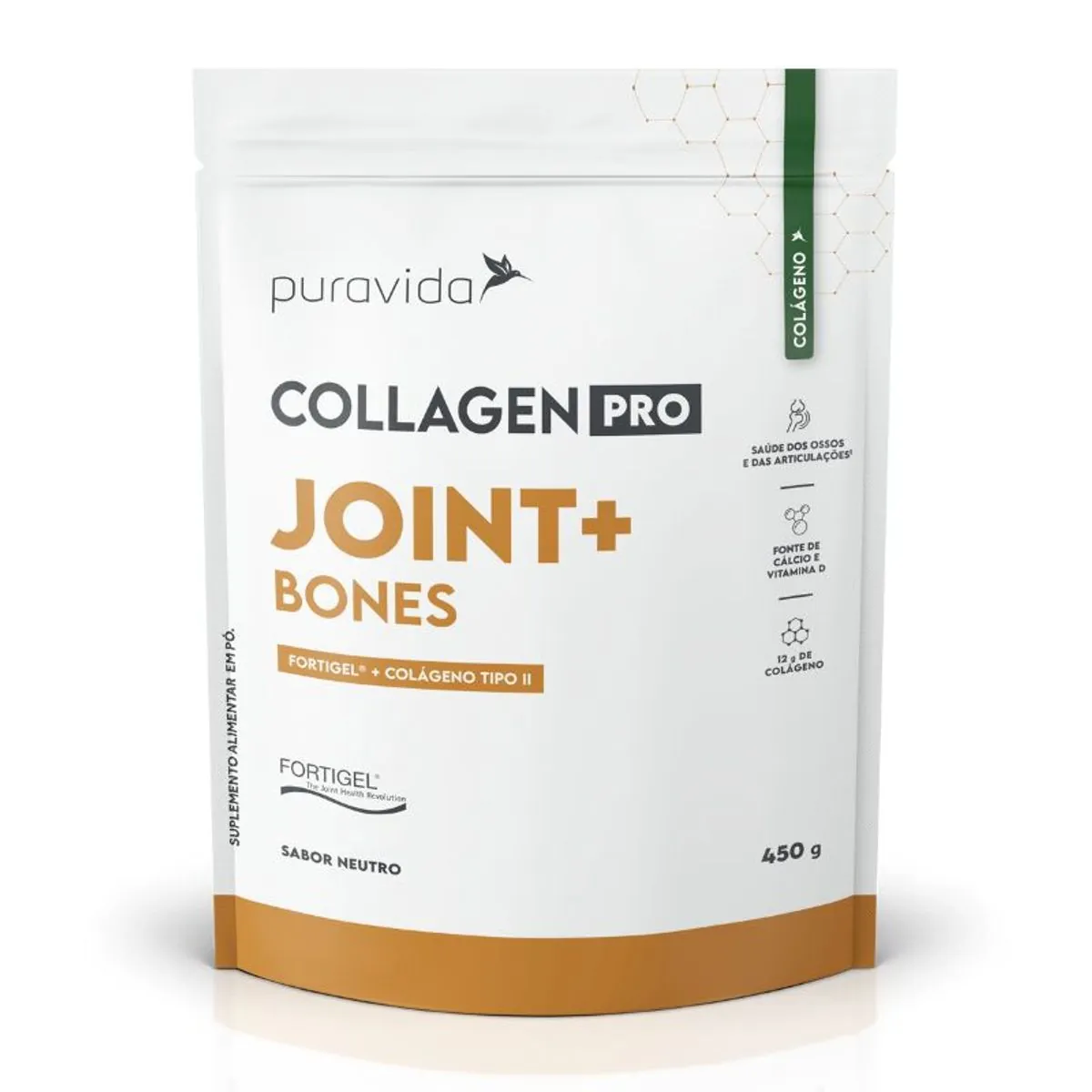 Collagen Pro Joint E Bones Pura Vida 450g