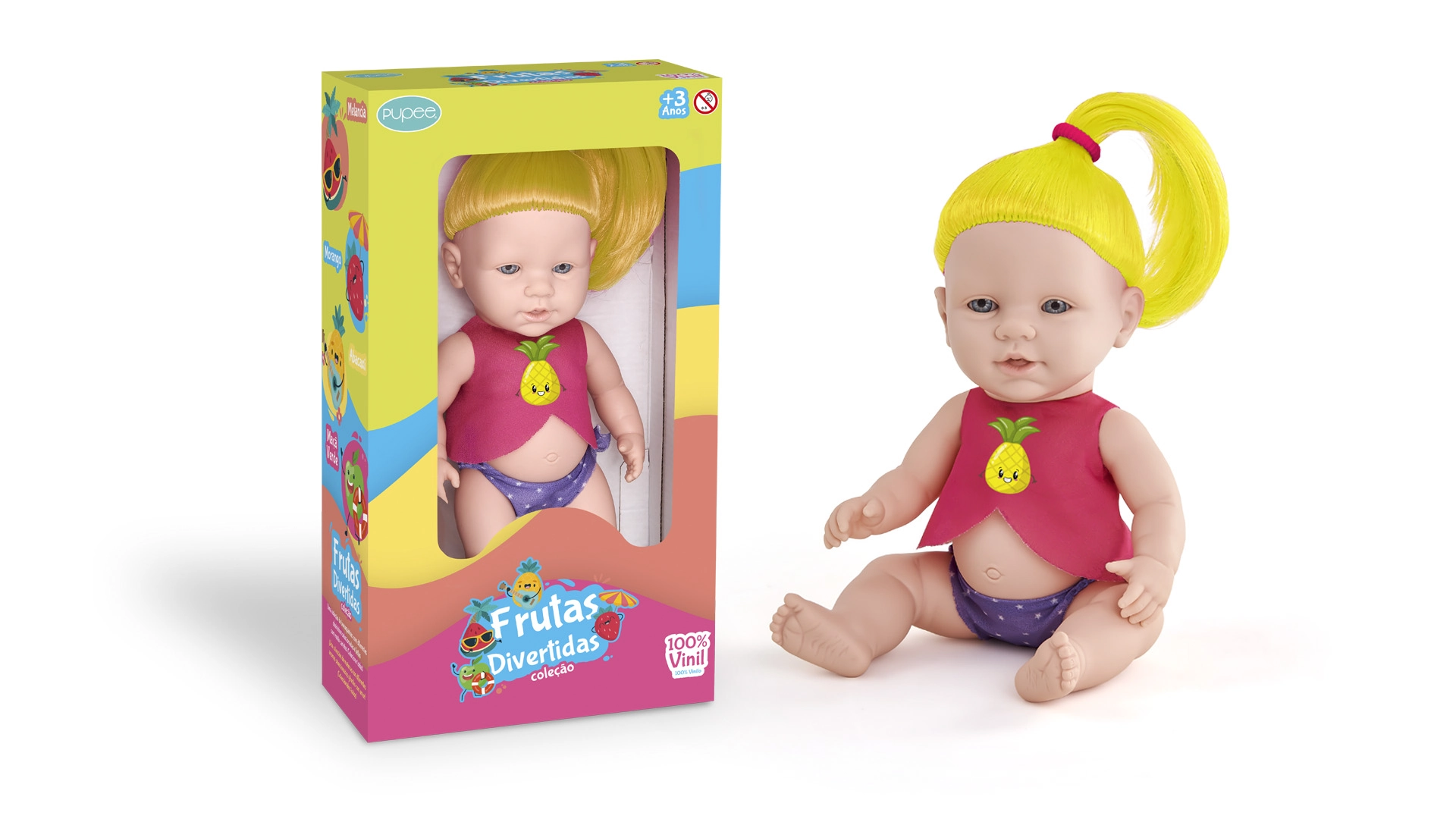 Boneca Cheirinho Fruta Abacaxi 1076 Puppe