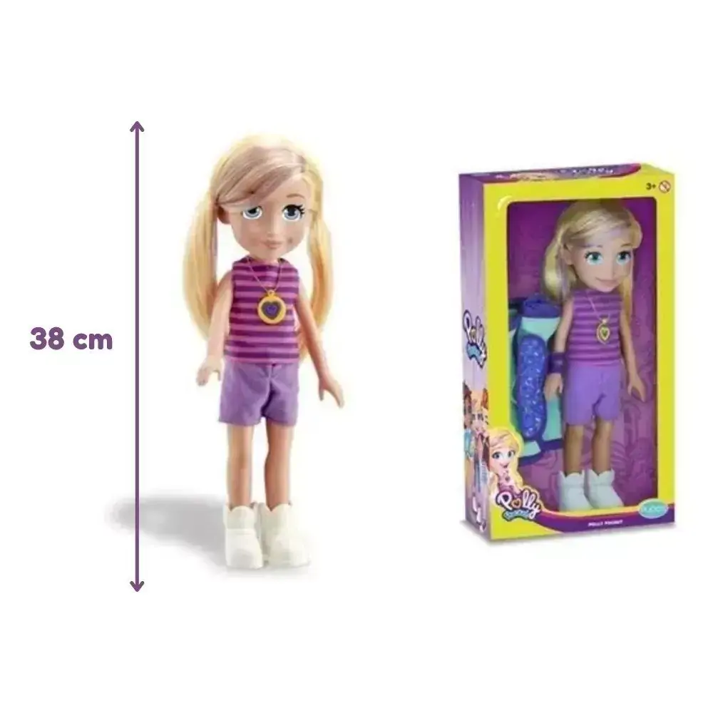 Brinquedo Polly Pocket Camping Acampamento Articulada Mattel