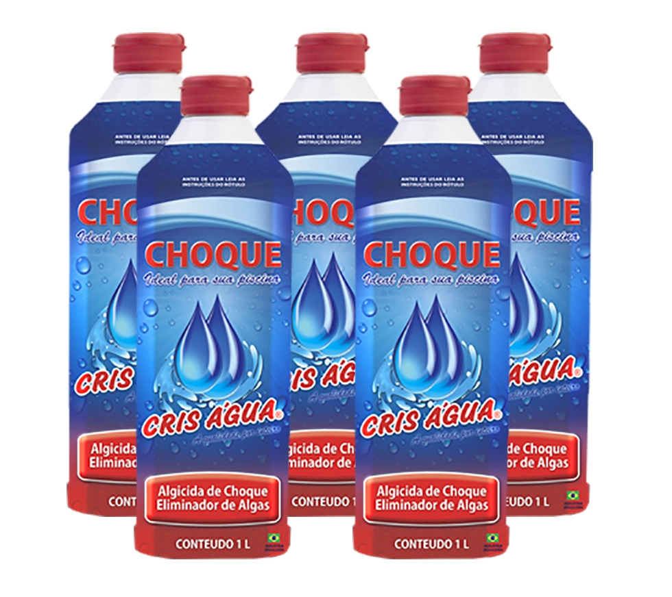 5 Algicida De Choque 1 Litro Cris Água