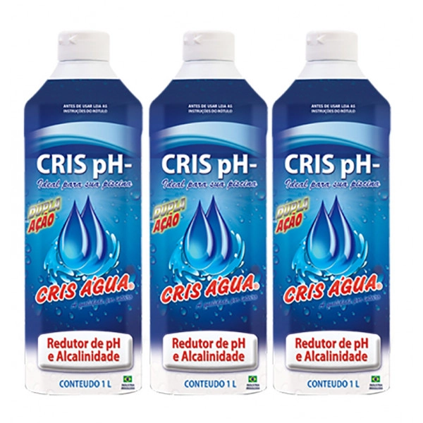 3 Redutor De Ph 1 Litro Cris Água