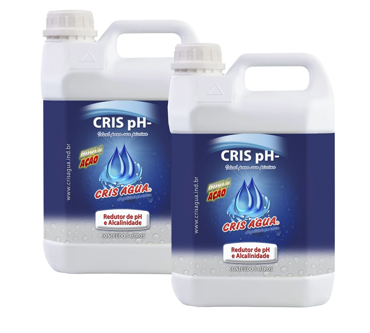2 Redutor De Ph 5 Litros Cris Água