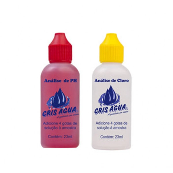Kit Refil Solução Para Piscina Ph E Cloro Cris Água