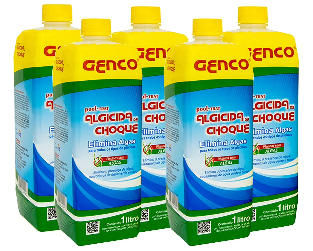 5 Algicida De Choque 1 Litro Genco