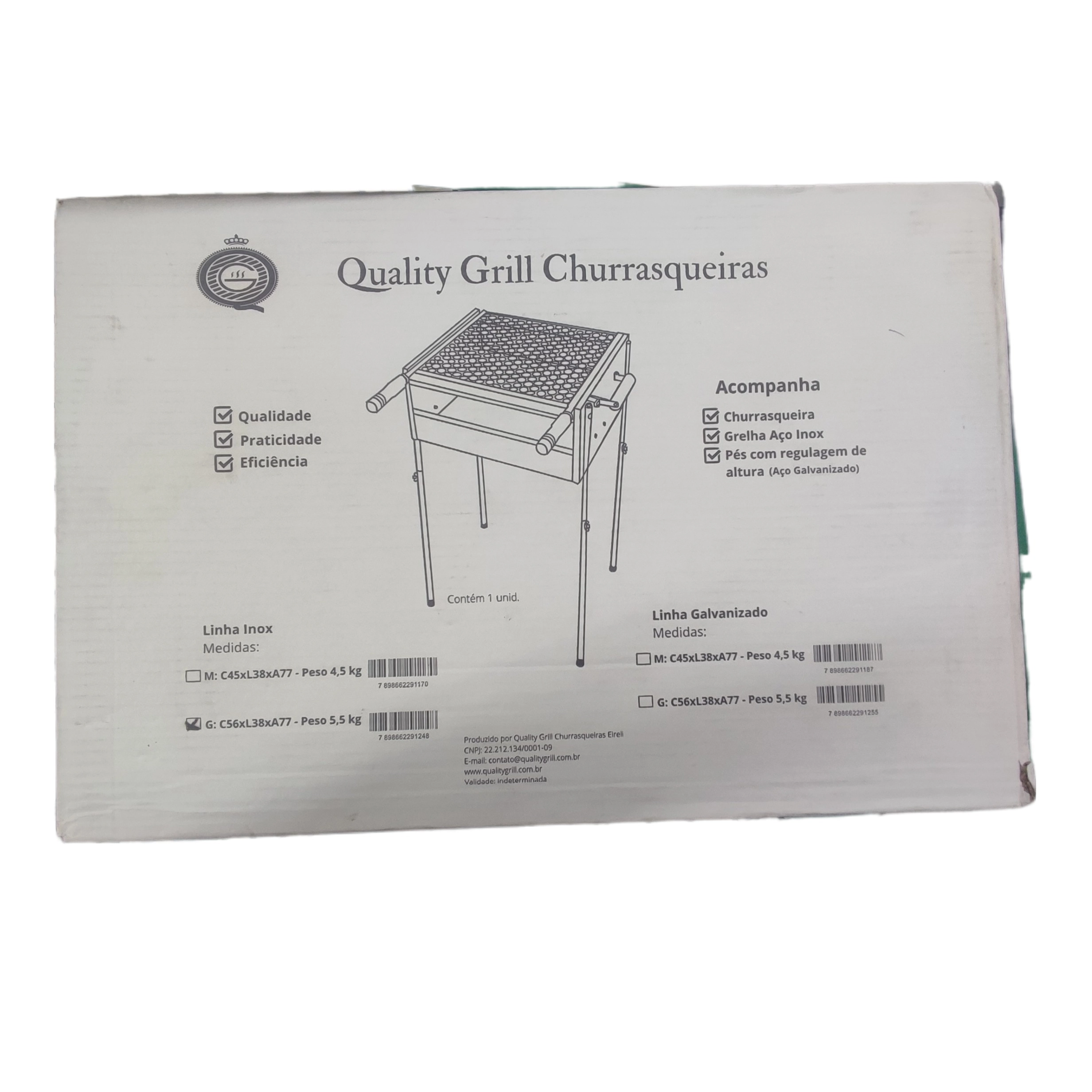 Churrasqueira Inox Pop G