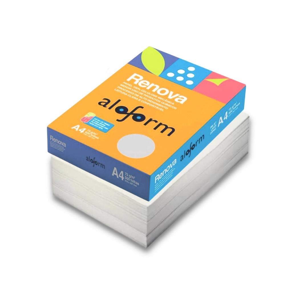 Papel A4 Renova 210x297mm C/500fls