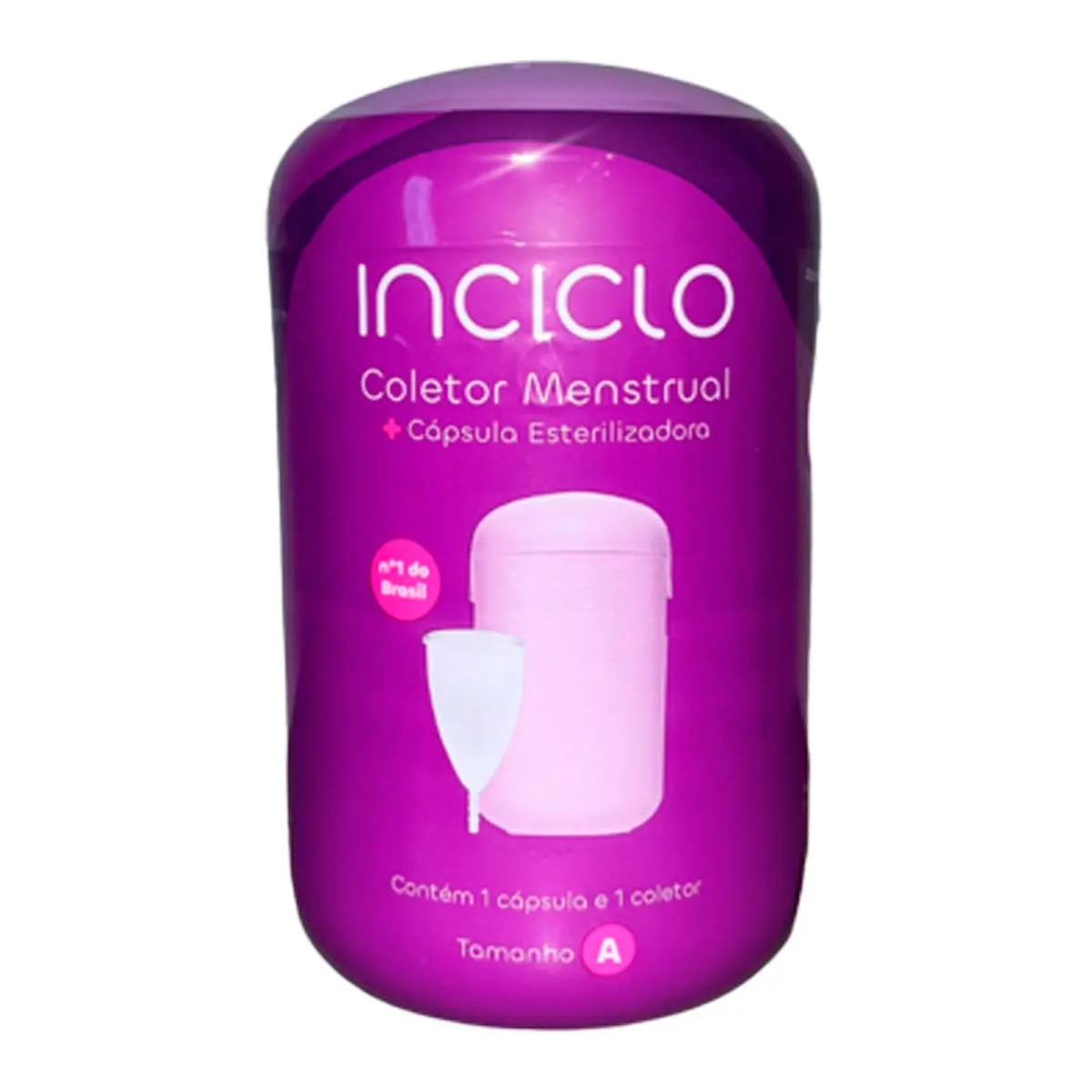 Coletor Menstrual Inciclo Tamanho A 1 Unidade + Cápsula Esterilizadora