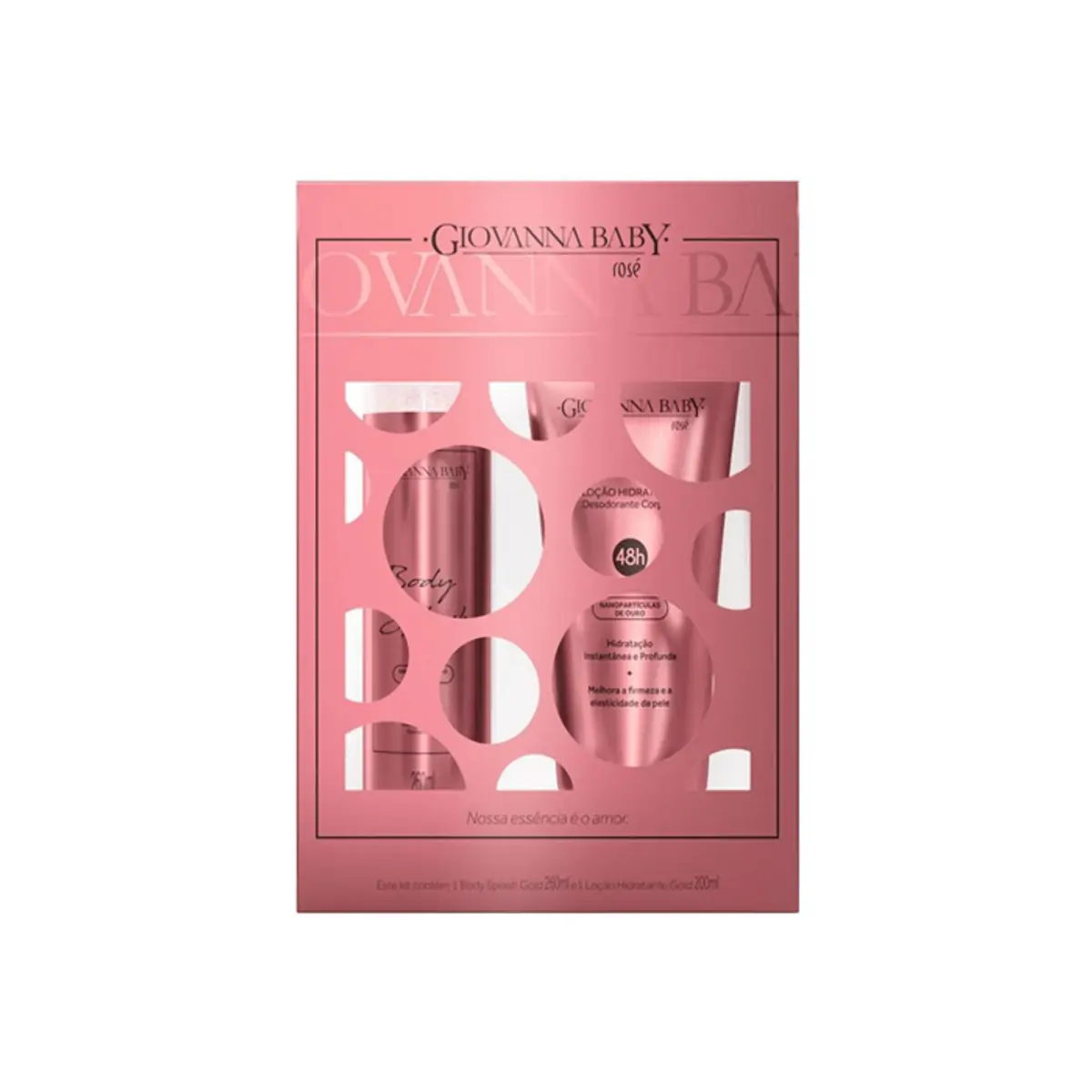 Kit Giovanna Baby Body Locao Rose Gold