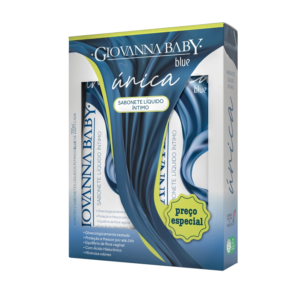Kit Sabonete Liquido Intimo Unica 2x200ml Blue Giovanna Baby