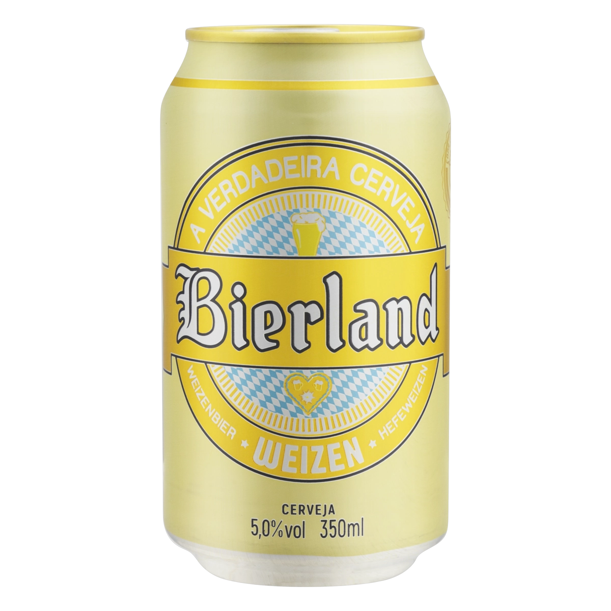 Cerveja artesanal Bierland Weizen lata 350ml