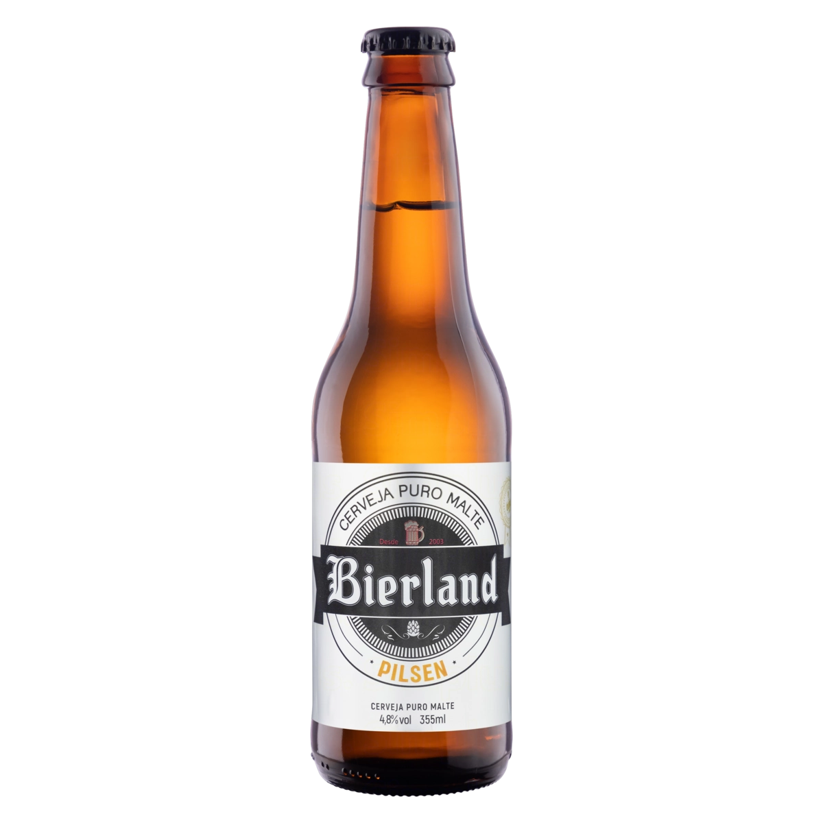 Cerveja Pilsen Puro Malte Bierland Garrafa 355ml