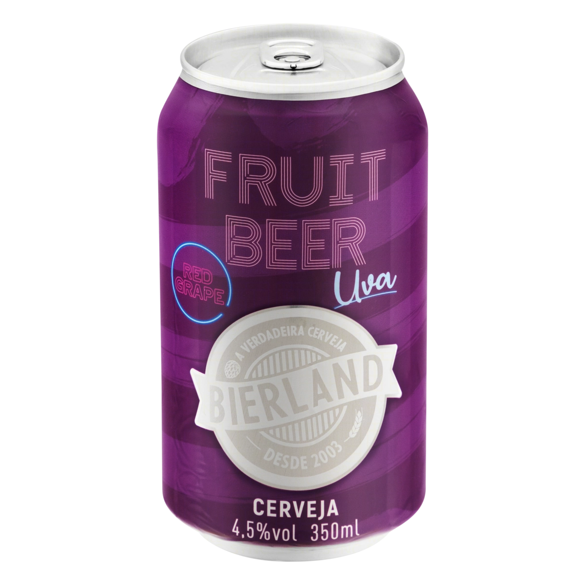 Cerveja Fruit Uva Bierland Lata 350ml