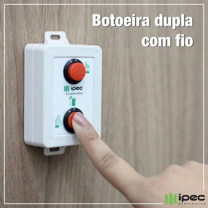 Botoeira Dupla Com Fio Ipec