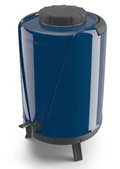 Botijao Arezzo 10,0l C/torneira Azul Ref 71171