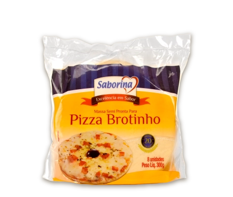 Massa Para Pizza Brotinho Saborina Pacote 300g
