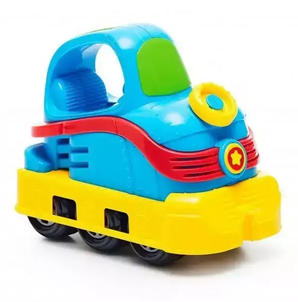 Carro Locomotiva Rodadinhos 30 Cm Cores Sortidas