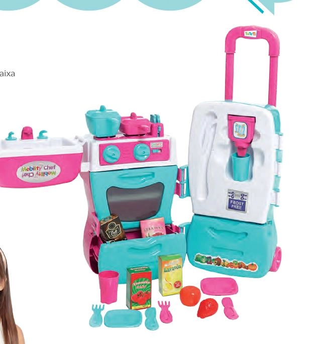 Cozinha Infantil - Mobility Chef - Maleta com Rodinhas - Calesita