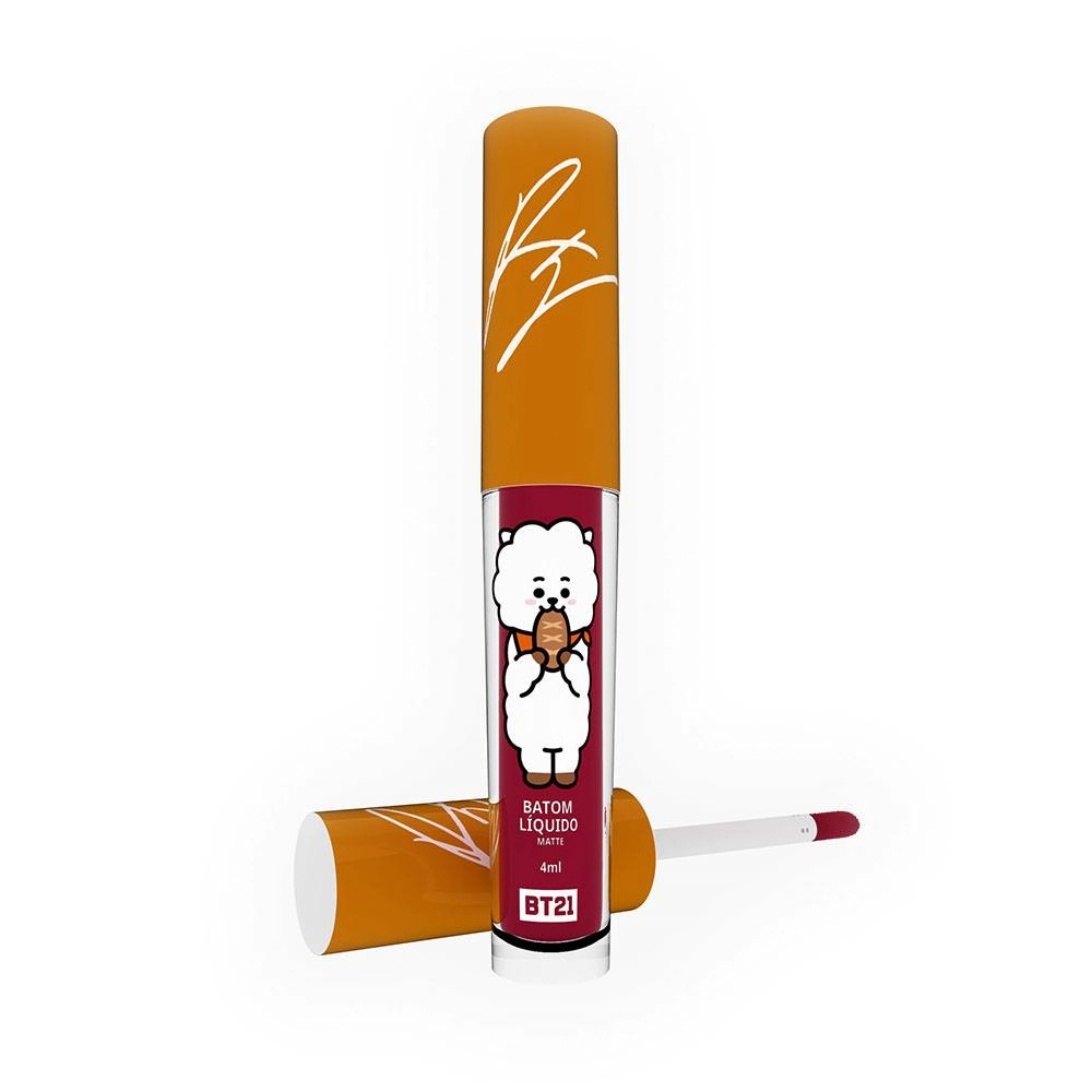 Batom Líquido Bt21 Vermelho Cereja Velvet Matte Rj Cor Red Star