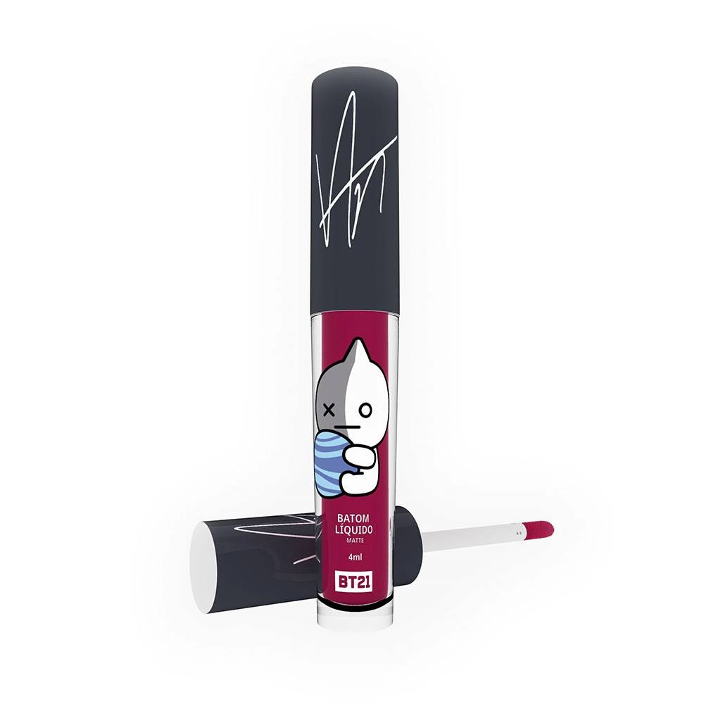 Batom Líquido Cereja Bt21 Velvet Matte Van Cor Cherry Star 4ml